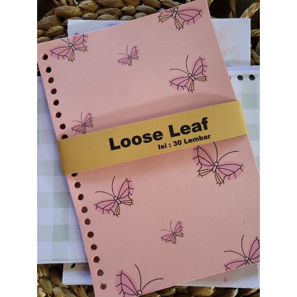 

Loose leaf Kertas refill Binder A5 isi 30 lembar