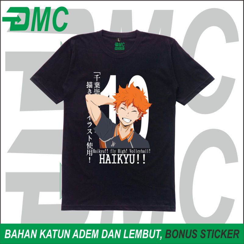 Baju Kaos Anime Shoyo Hinata Haikyuu Kaos Haikyuu Kaos Anime Kaos Shoyo Hinata
