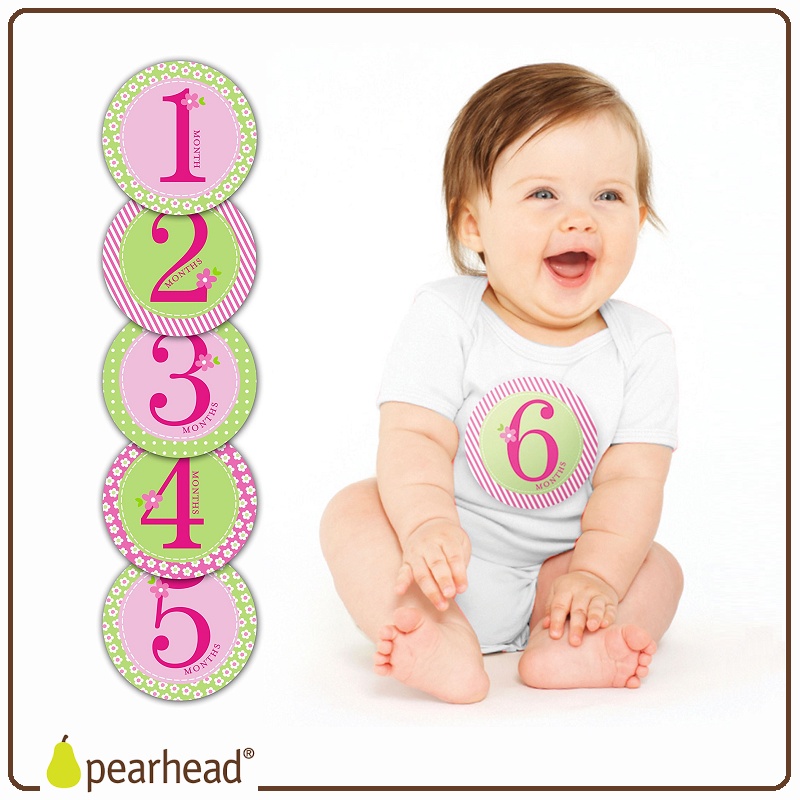 Pearhead Baby Milestone Stickers