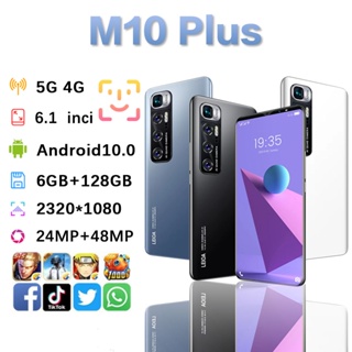 【COD+Pengiriman lokal】Terbaru M10 Plus handphone murah Android 10.0 6GB RAM 128GB ROM 5G 6.1Inci Dual Card SIM Smartphone promo cuci gudang hp murah