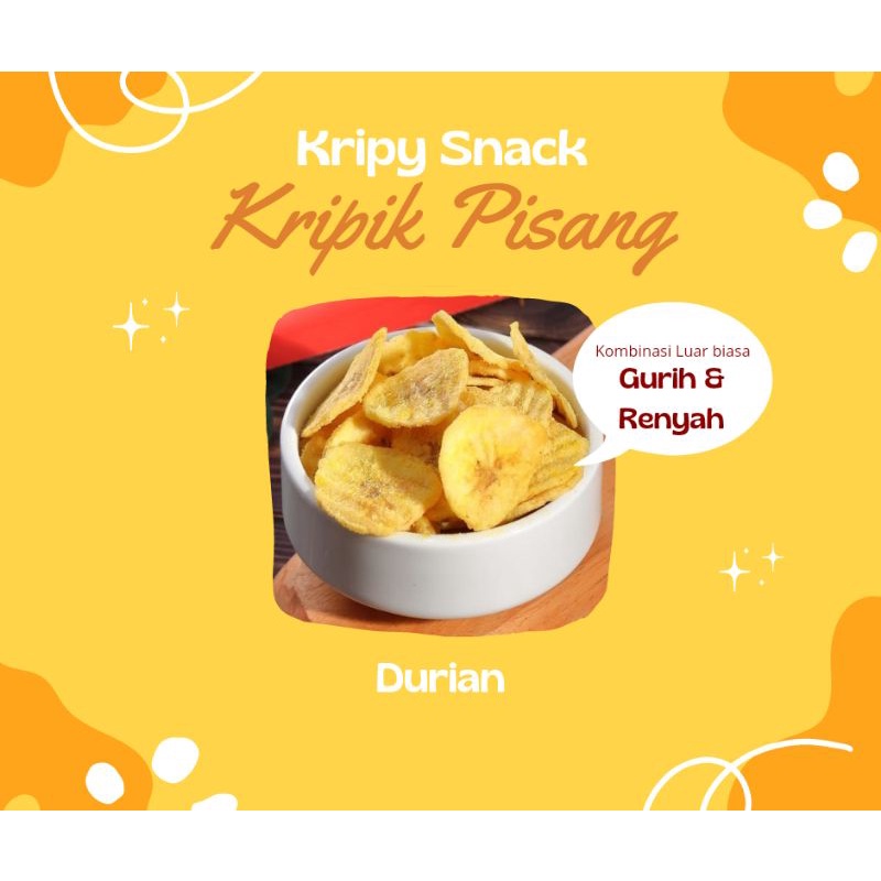 

KRIPIK PISANG Durian - Kripy Snack Gurih Asoy