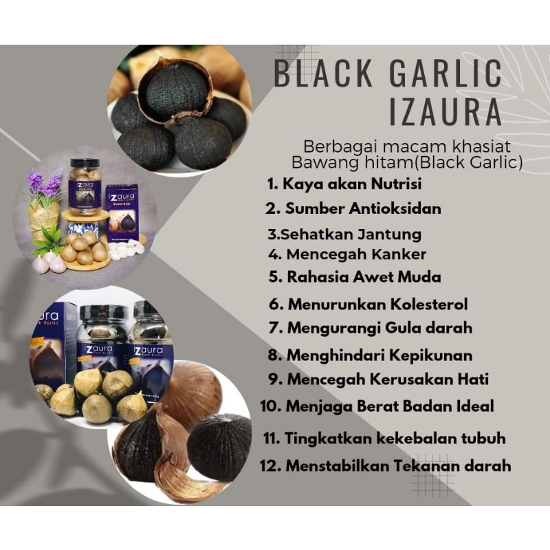 

Black garlic izaura