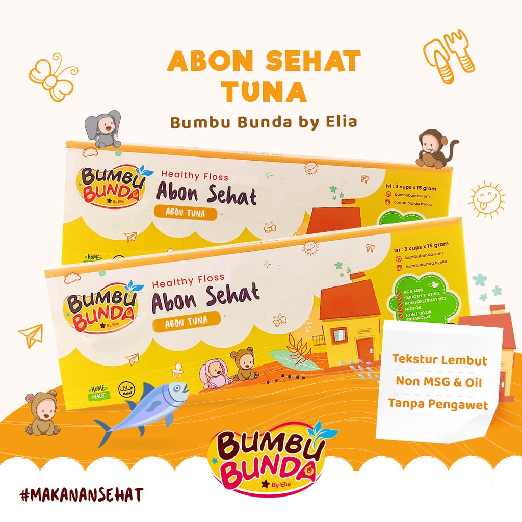 Bumbu Bunda Elia Abon Sapi MPASI / Abon Ayam / Abon MPASI / Abon Bayi