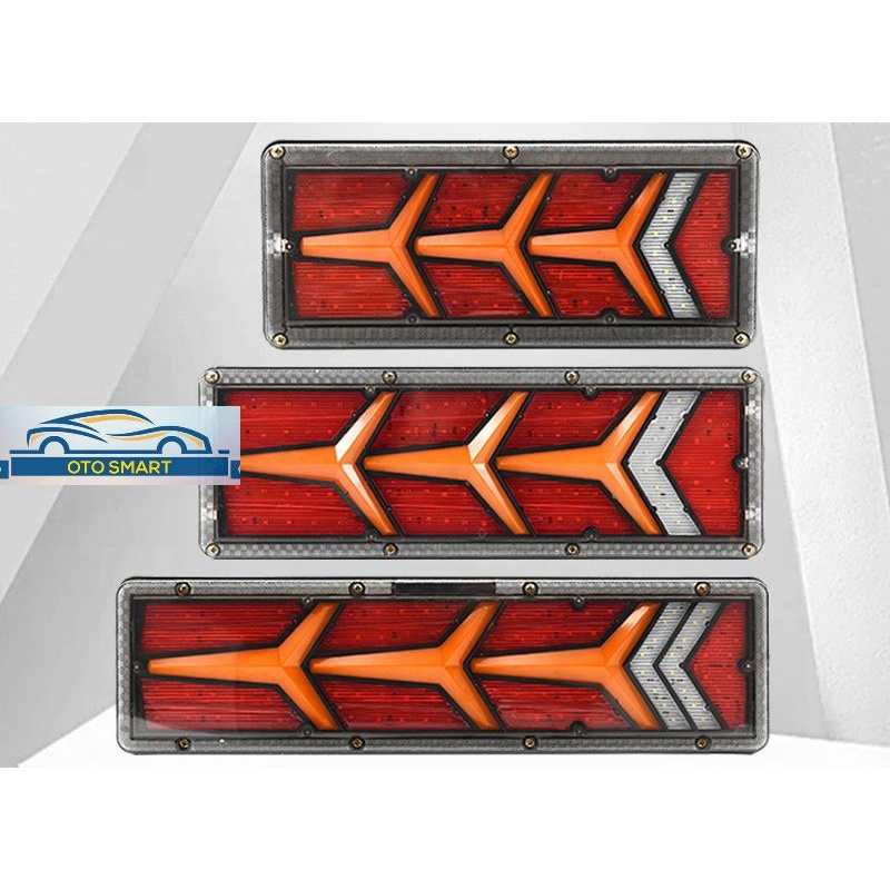(Harga 1 Pasang) Stoplamp Truck Model Lambo 3 Panah 24Volt  41CM Dan 46CM