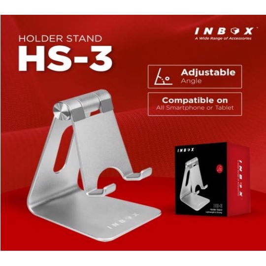 INBOX Holder Stand Handphone HS 1 / 2 / 3 Holder Gadget Liftable Dudukan HP