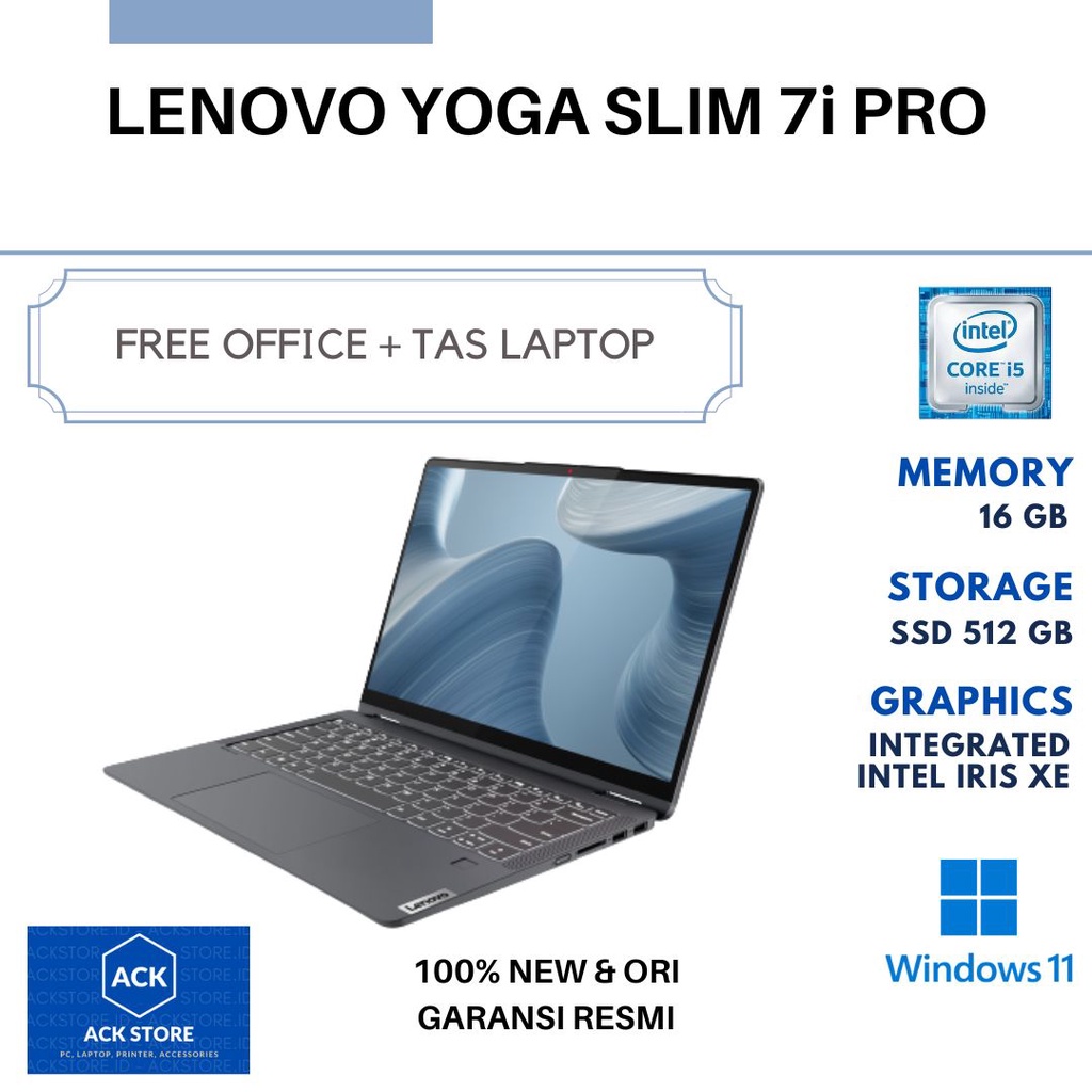 Lenovo Yoga Slim 7i Pro E7ID i5-11320H 16GB SSD 512GB 14" IPS