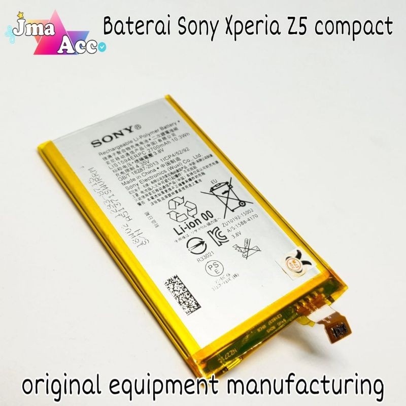 Baterai Sony Xperia Z5 COMPACT /LIS1594ERPC /Battery batre hp