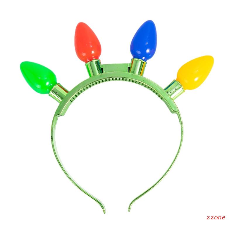 1pc Headbands Dengan Lampu LED Warna-Warni Untuk Pesta Natal