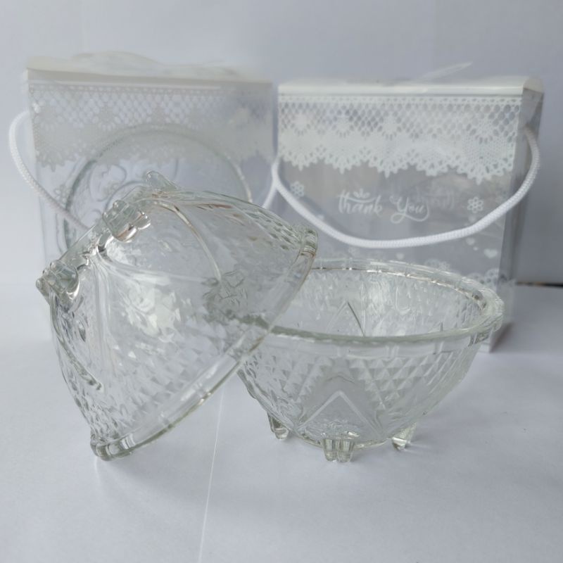 Souvenir mangkuk kaki wayang,mangkuk sambal,mangkuk sayur,asbak free kemasan mika dan tali