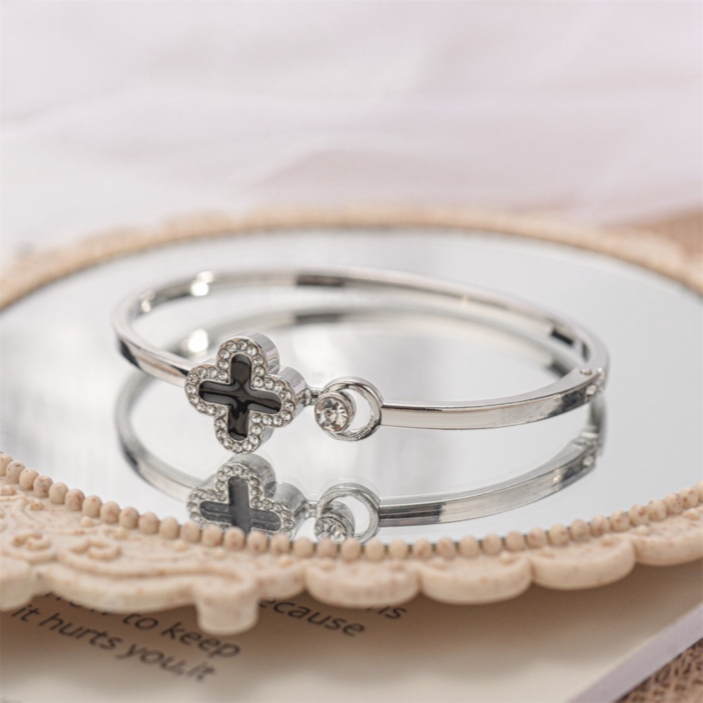 Gelang Tangan Titanium C9 Energi Magnetik Om Mani Padme Hum Untuk Wanita