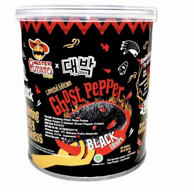 

9.9 SALE MISTER POTATO X DAEBAK GHOST PEPPER BLACK CRISPS 45 GR