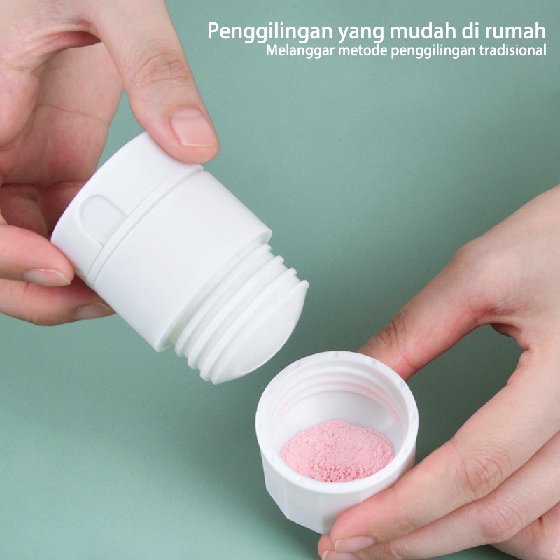 DADAWARD Pemotong Pil/Penggiling Pil/ Penggerus Obat 4 IN 1/ Tempat Penyimpanan Obat 4 in 1 Cutter Grinder Pill Medicine Storage