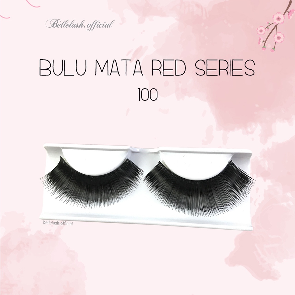 100 Bulu Mata Palsu Handmade Natural False Eyelash Eye Lashes