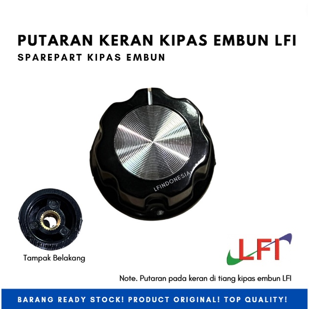 putaran keran kipas embun