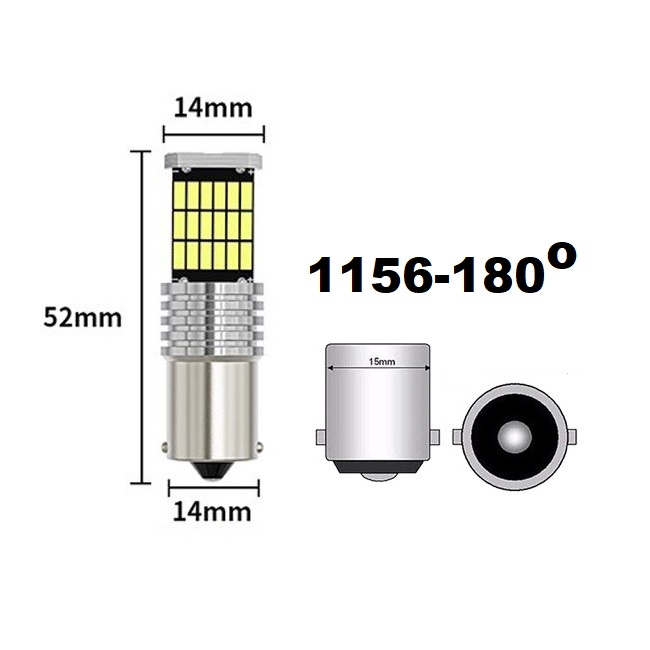 Lampu LED 45 Titik Mata SMD 1157 1156 T20 Mundur Rem Sein Sen Mobil Motor Putar Bayonet