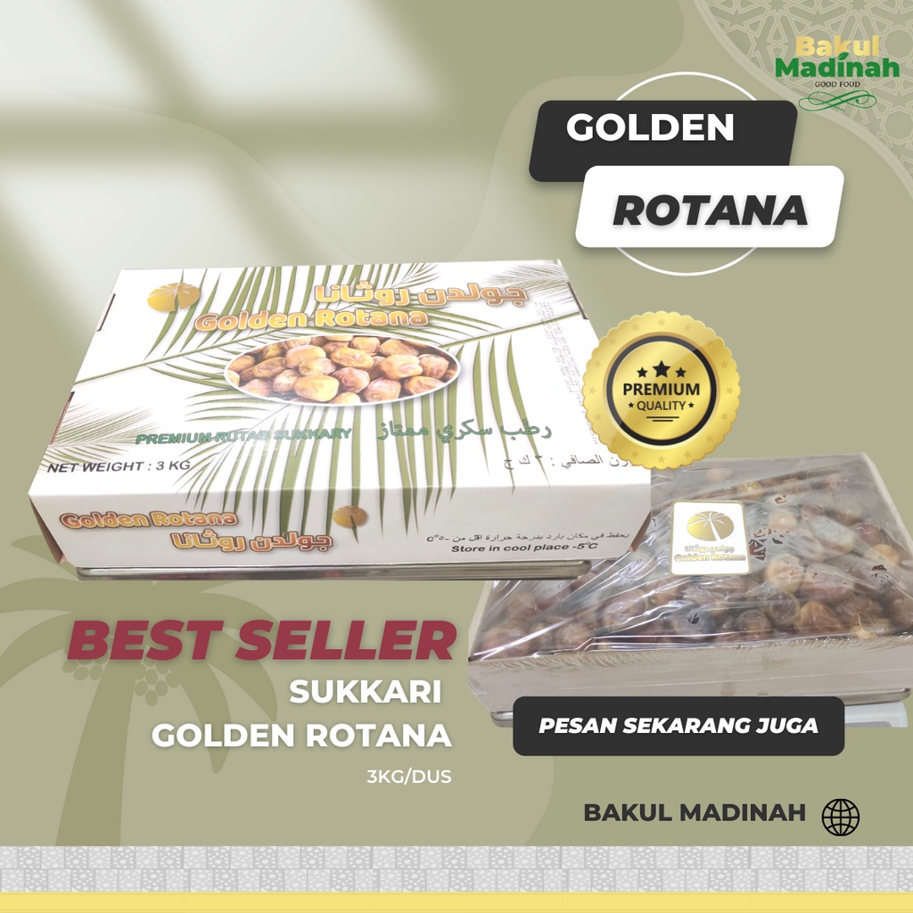 Premium Kurma Sukkari Golden Rotana 3 kg