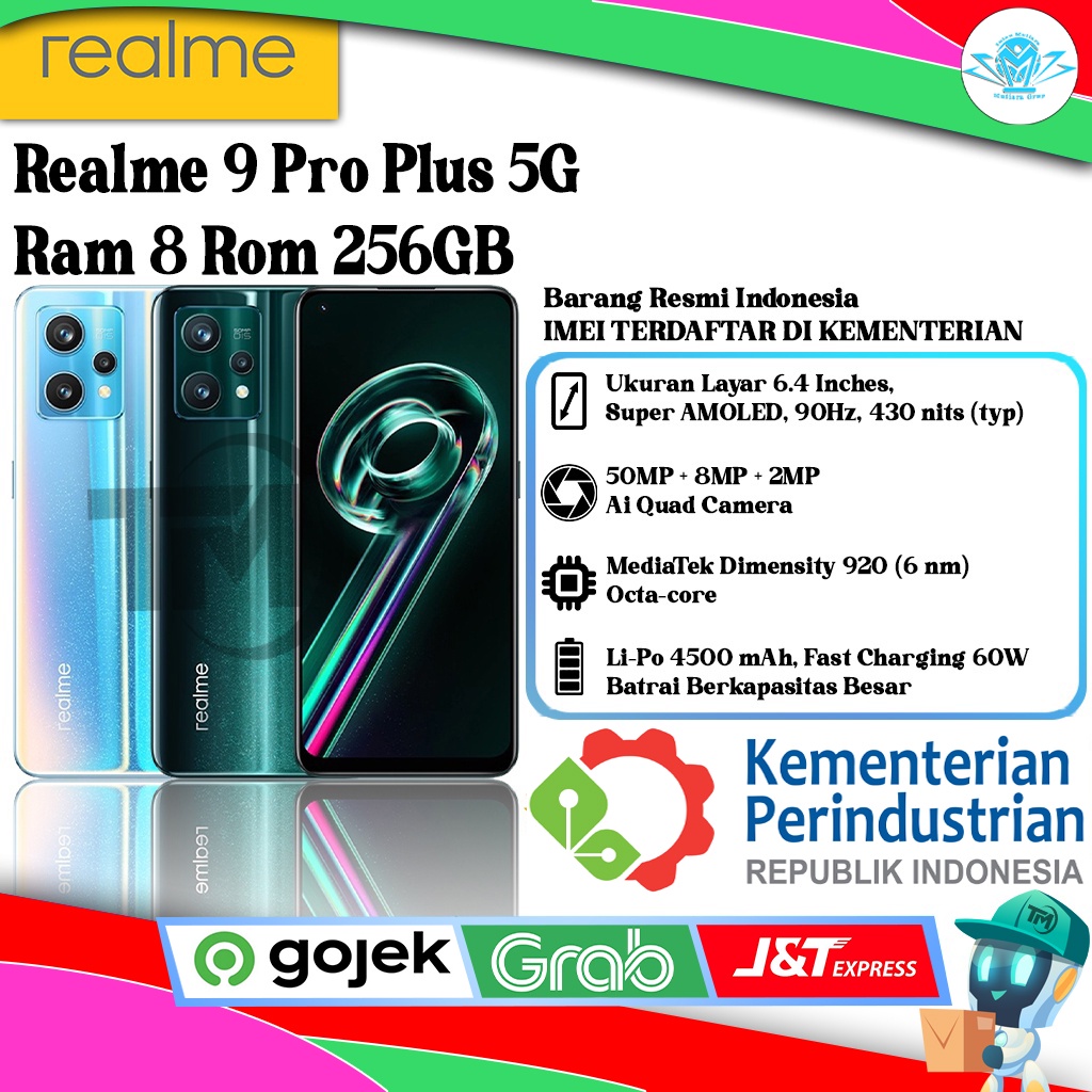 Realme 9 Pro Plus 5G Ram 8 Rom 256GB