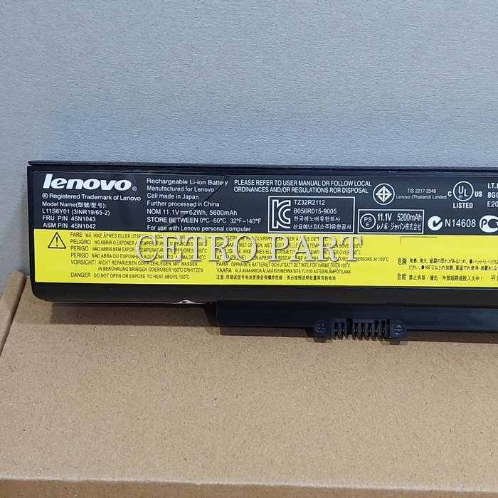 Baterai Batre Laptop Lenovo B480 B490 G400 G410 G480 Y480 Z480 (75+)