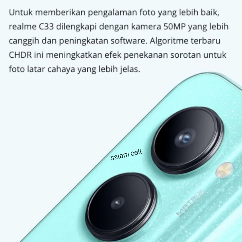 Realme C33 Ram 4+4/128GB Camera 50MP Baterai 5.000mAh Garansi Resmi