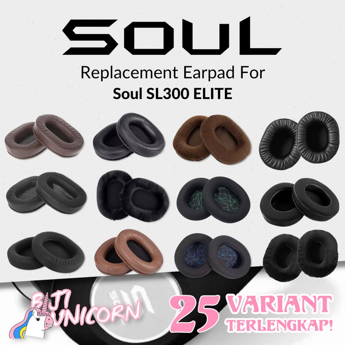 Earpad Earcup Ear Cushion Soul SL300 ELITE SL 300 SL-300 Busa Pad Foam