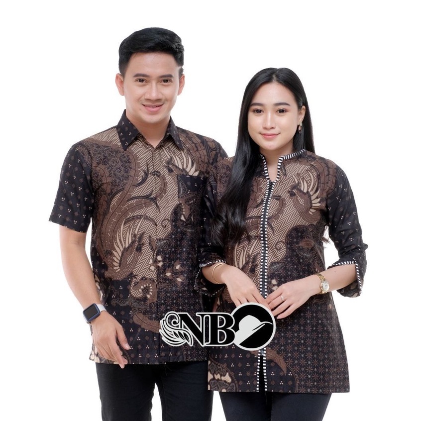 Batik Couple Modern Atasan Blouse Batik Kerja Kantor Wanita