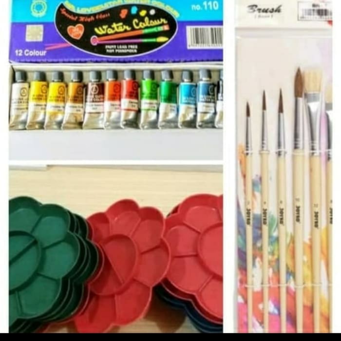 

Jual Paket Lukis(Cat+Kuas+Palet) Hot Sale