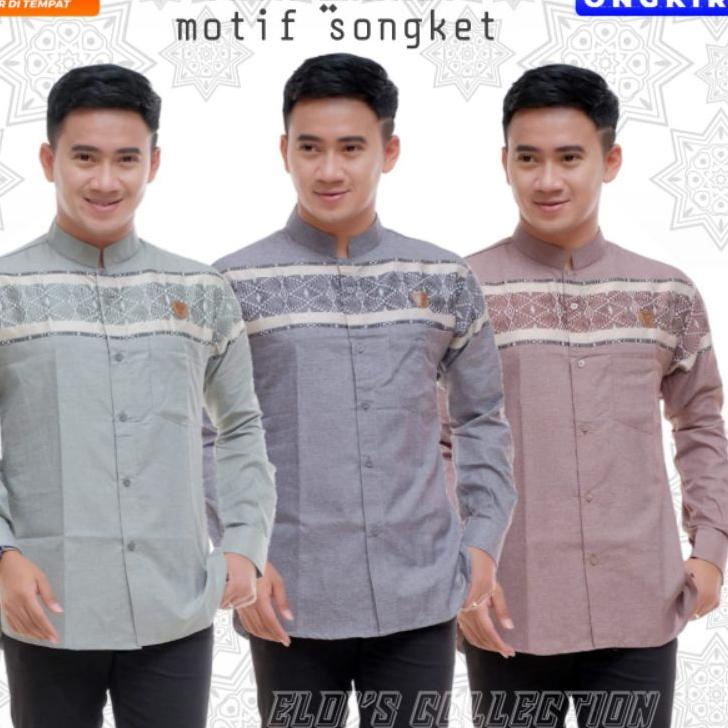 Paling Sesuai.. kemeja Koko / Koko pria sultan motif songket
