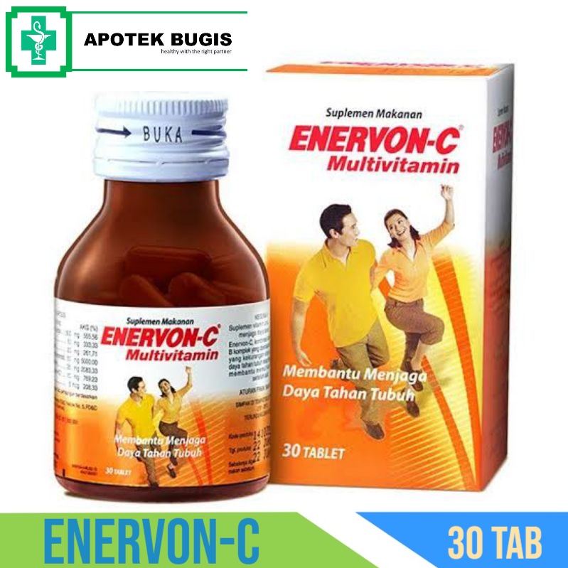Enervon C Multivitamin dan  Enervon Active Isi 30 Tablet  Multivitamin C  Enervon-C