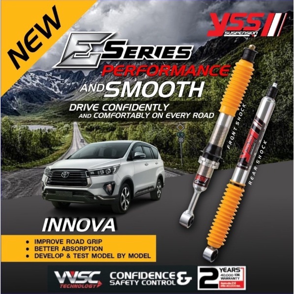 Shock YSS E Series Monotube Shockbreaker Innova Reborn GD KD 06-22
