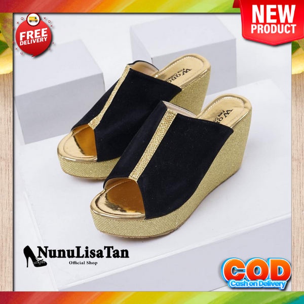 Wedges Wanita Wedges Wadges Wedjes Wejes Wages 9866Qf Sandal Wedg Mf975 Sandal Wanita Sandal Wedges 
