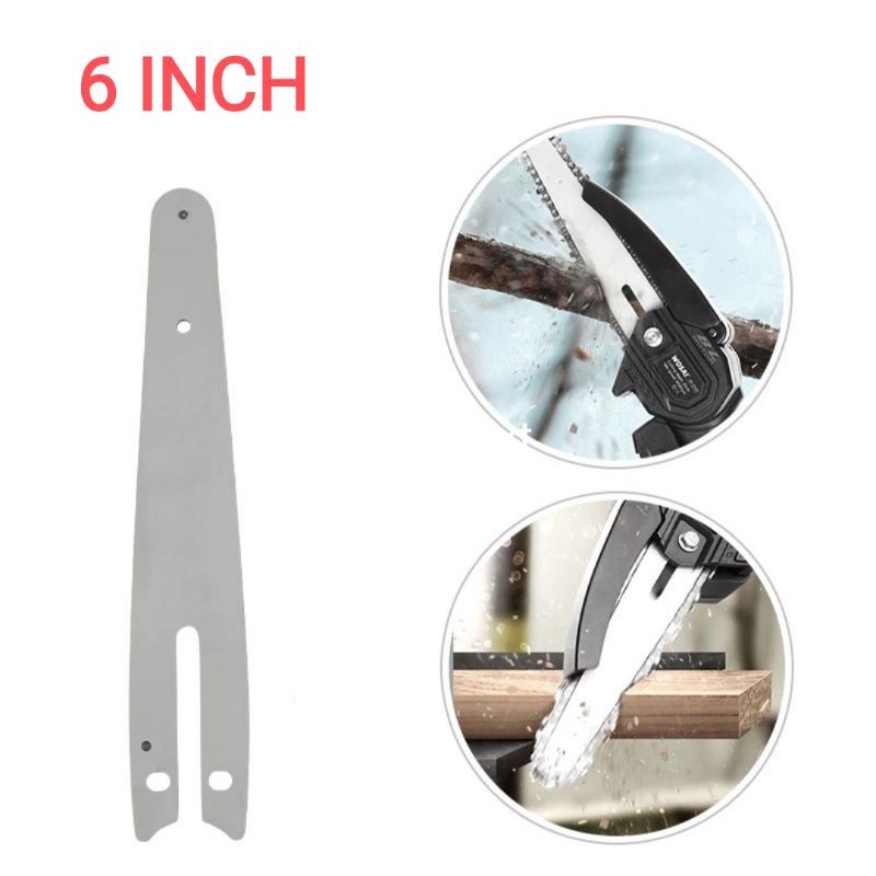 Guide Bar Mesin Gergaji Chainsaw 6 Inch Potong Pohon Sparepart