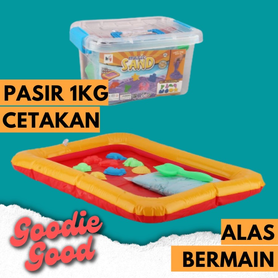 Mainan Pasir Magic Sand 1 Kg Dengan Alas Bermain - SS1000