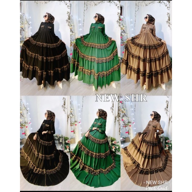 ready  gamis rumbai Leo 100% ORI SHR