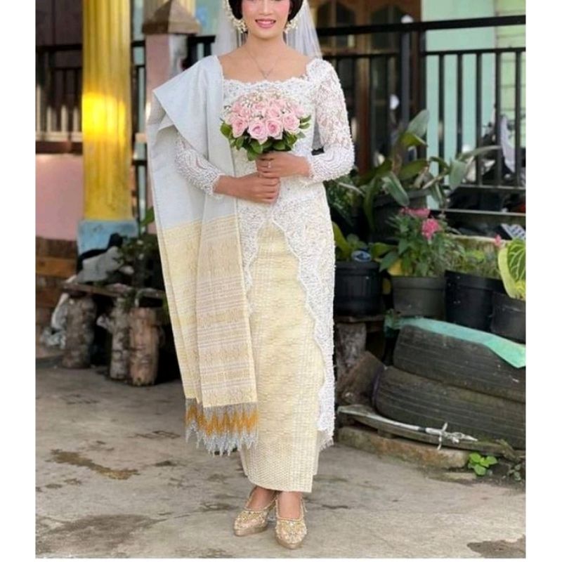 songket tumtuman tanpa sambungan semi purada kristal mewah murah terbaru promo pengantin suhut batak