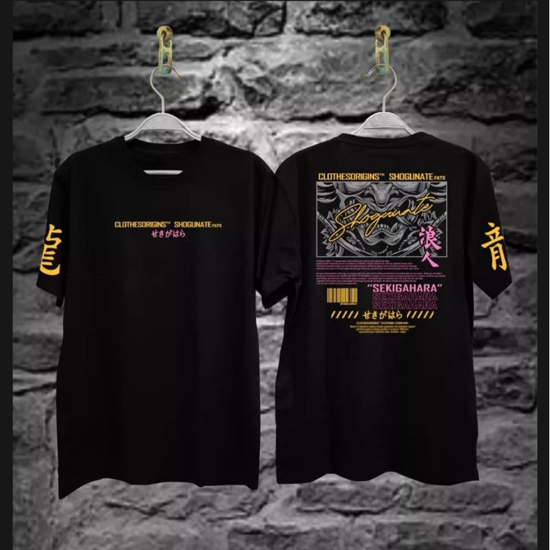 bayar di tempat kaos t-shirt pria motif SEKIGAHARA baju kaos distro pria wanita shogunate terlaris dan termurah 2022