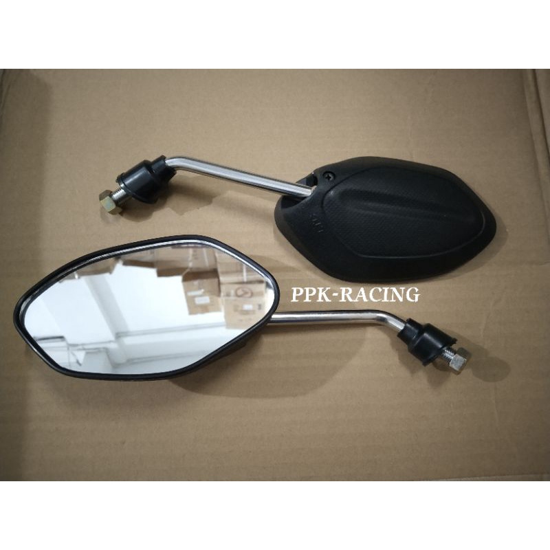 Spion Honda Model Beat Tanggung Tangkai Crome-Hitam Semua Motor