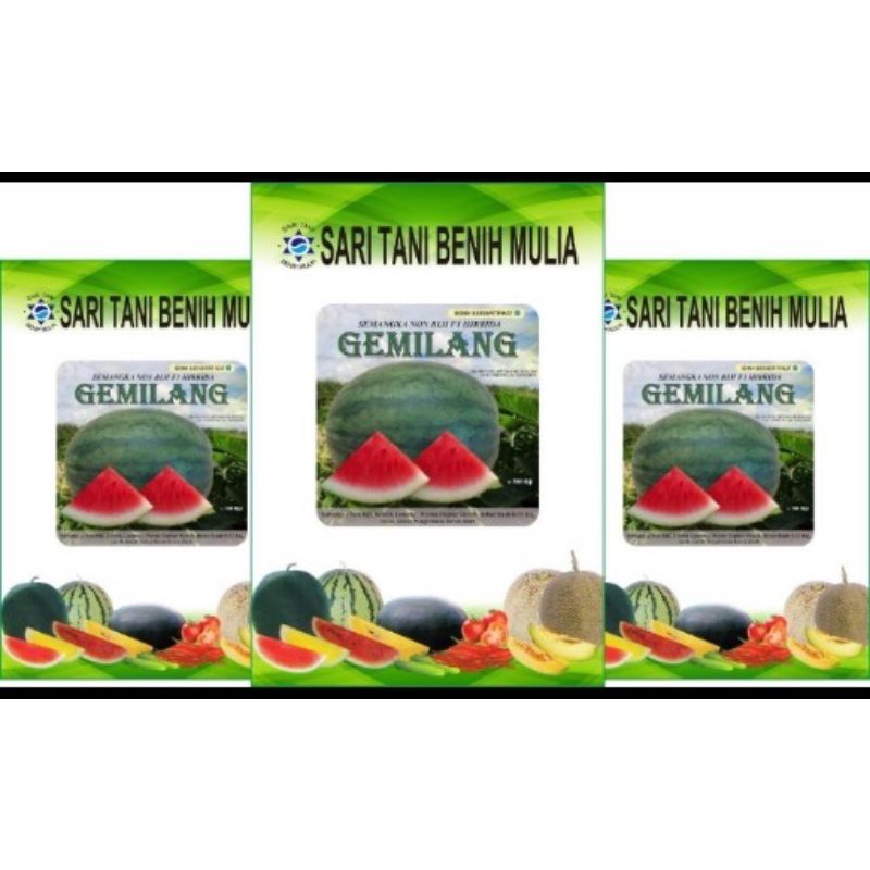 Benih Semangka Gemilang F1 sari tani