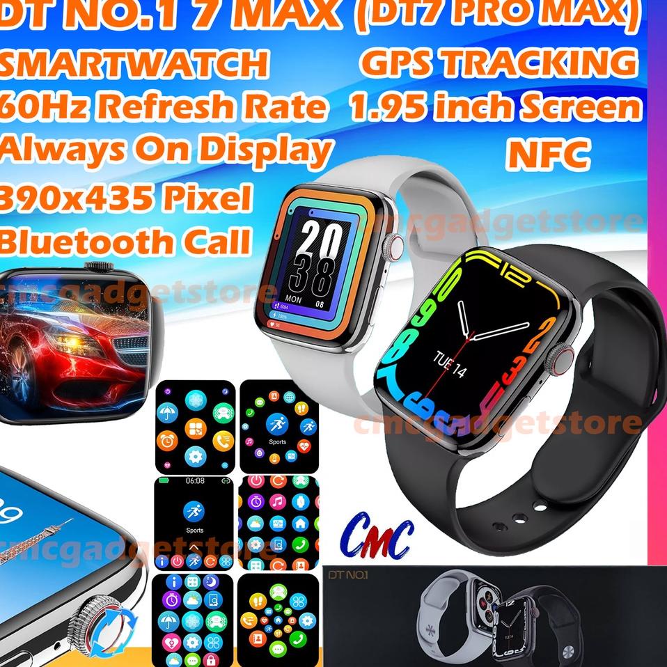 [KODE 28] DT No. 1 7 Max Smartwatch DT7 Pro Max No 1 GPS 1.95 inch Display 60Hz Refresh Rate