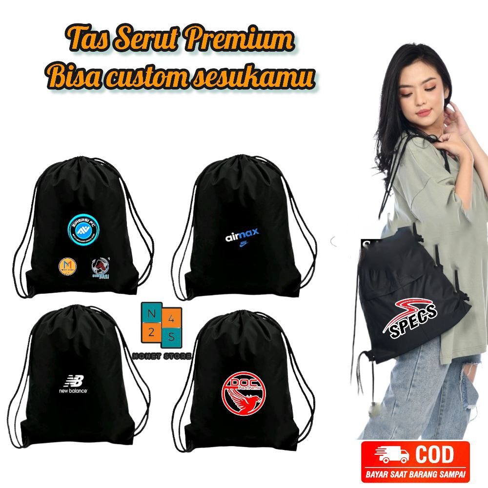 Tas serut Anti Air pria wanita Tas futsal  Tas sepakbola Bisa Custom