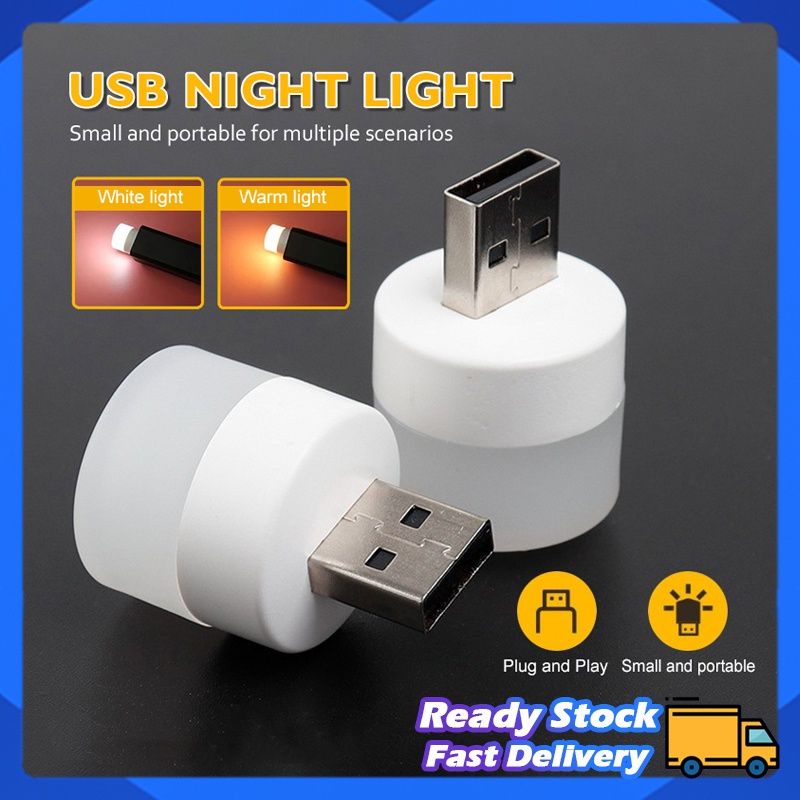 Bohlam Lampu LED USB Mini / Lampu Baca Led bulat