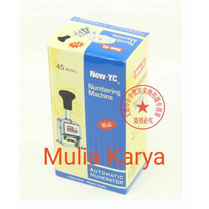 

Lucu Numerator New Yc 6 Digit / Numbering Otomatis / Stempel Nomor Otomatis Hemat