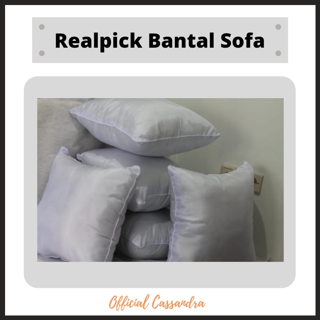 Bantal Sofa Kecil Set Isi Silikon Polos