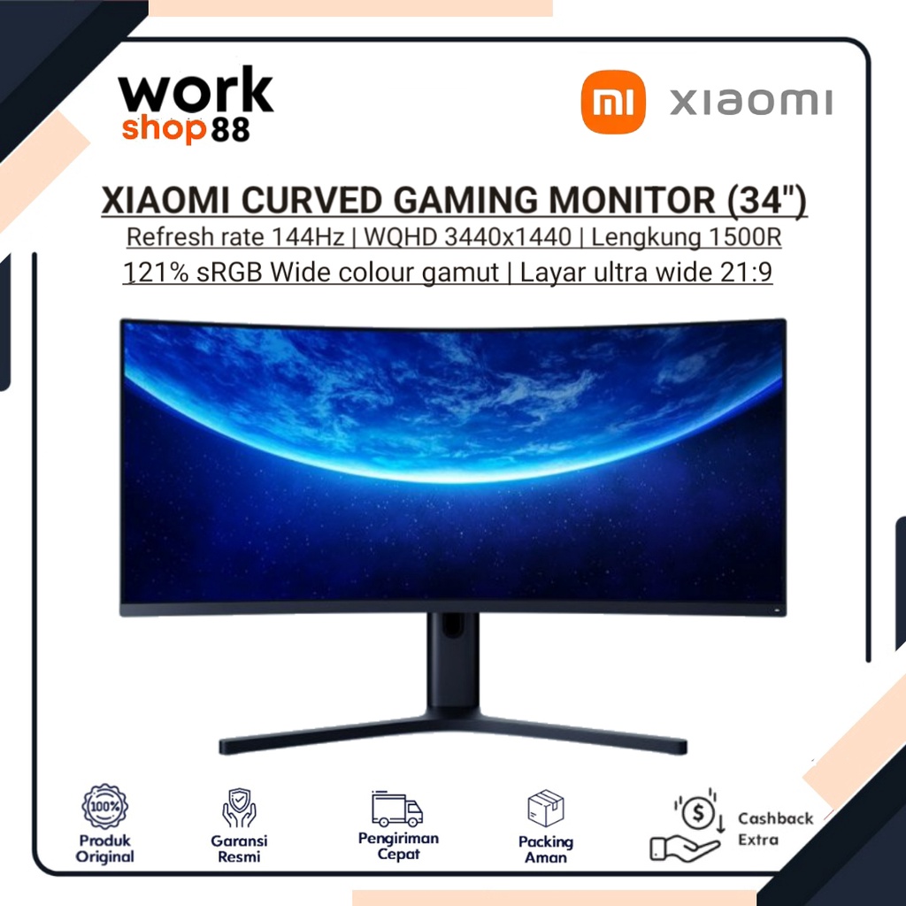 Jual Produk Baru - Xiaomi Mi Curved Gaming Monitor 34" - New Original ...