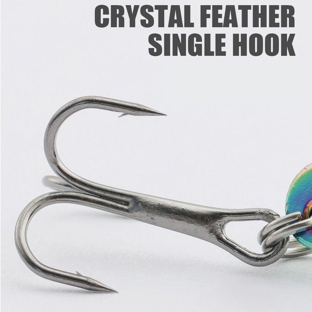Preva 5pcs Umpan Pancing Logam Tenggelam Spinner Tackle Getar Sendok Metal Treble Hook