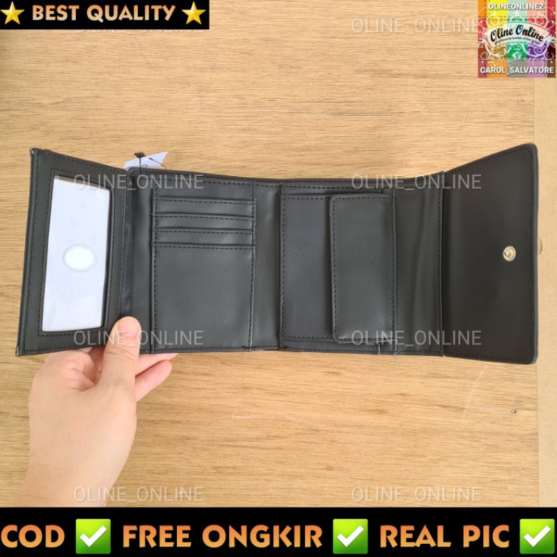 dompet bea lipat tiga trifold wallet gb small size roomy wallet wanita women fashion terbaru gold black emboss grey pink beige grey light grey croco gs flower 4g