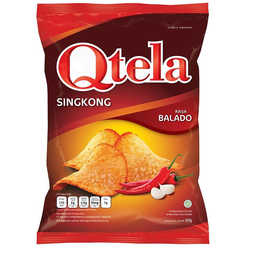 

New Arrival--Qtela Singkong Balado, Barbeque & Original 185 Gr