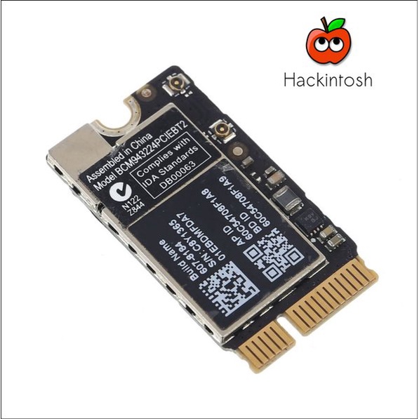 PROMO Broadcom BCM943224PCIEBT2 Dual Band WiFi & Bluetooth 4 - Mac Hackintosh PC Terlaris