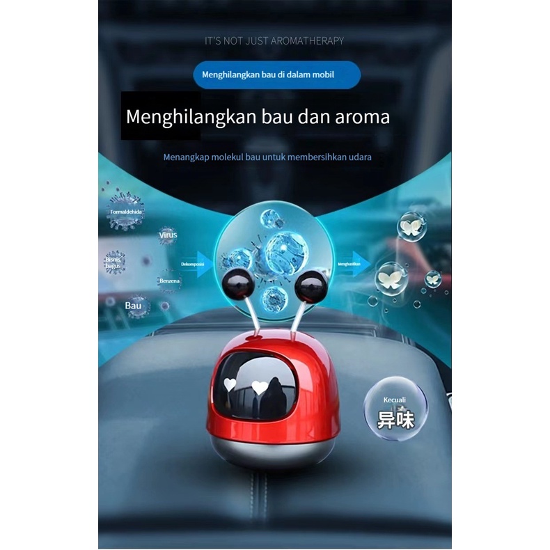 (dalam stok, dikirim dari jakarta)Parfum pewangian mobil robot, pengharum mobil ，pewangi mobil yang unik