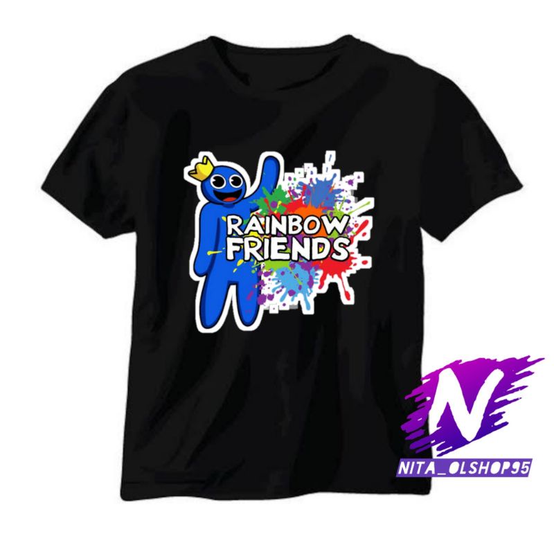 baju anak kaos anak rainbow friends blue karekter