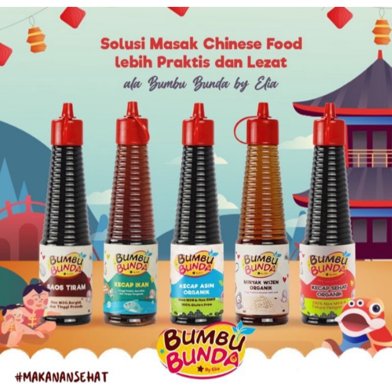 BUMBU BUNDA BY ELIA MURAH BERAS SEHAT ORGANIK / FAT OIL / KALDU BUBUK / KECAP MANIS ASIN / SAOS TIRAM / COCONUT MILK POWDER / HEALTHY SNACK CAMYL / COOKING OIL / ABON / WIJEN / PUDDING / CHEESE POWDER MPASI BAYI ANAK A1B2C3